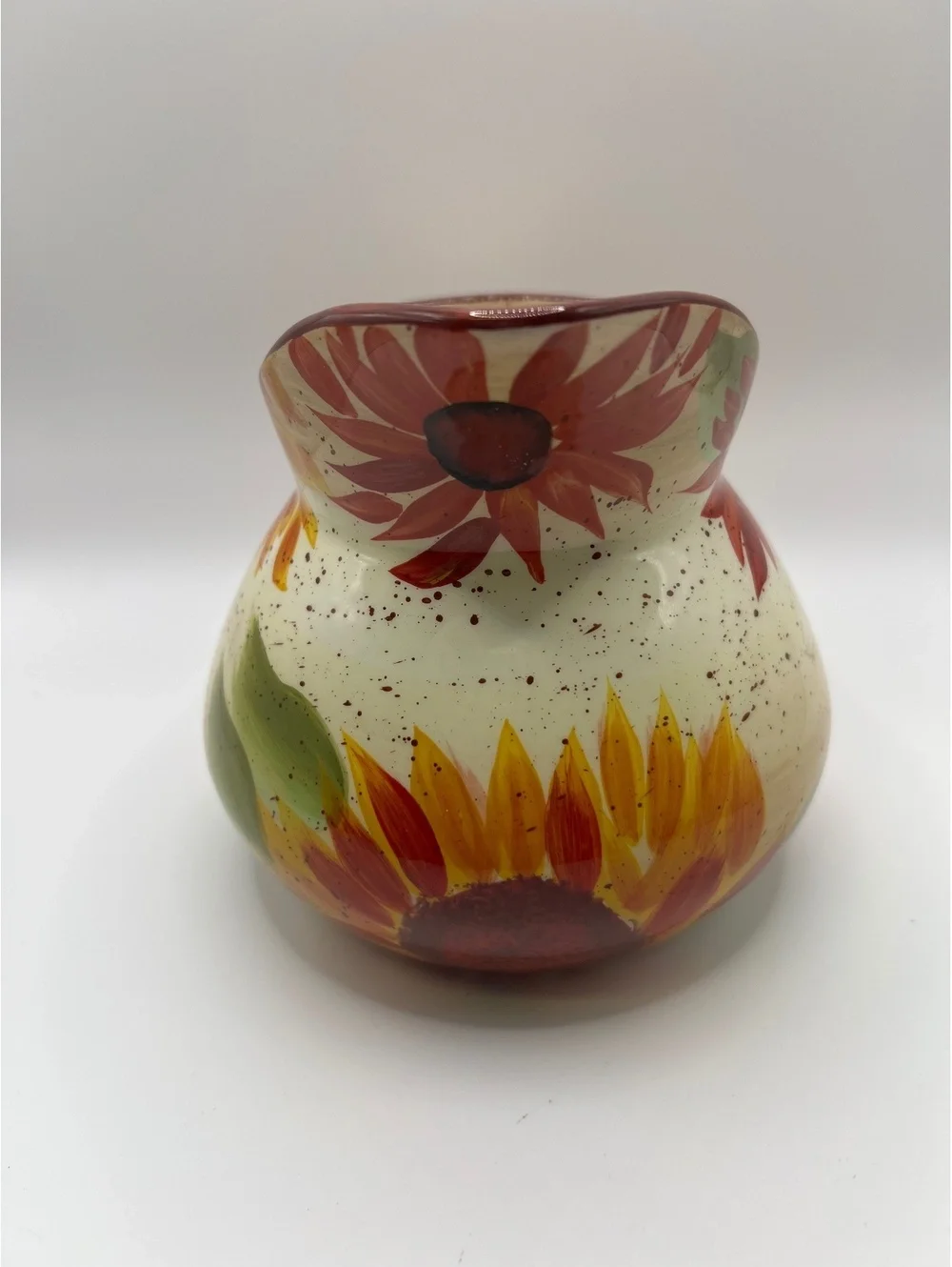 Evening Sun Fall Sunflower Autumn Thanksgiving Pfaltzgraff Creamer 5 1/2” tall